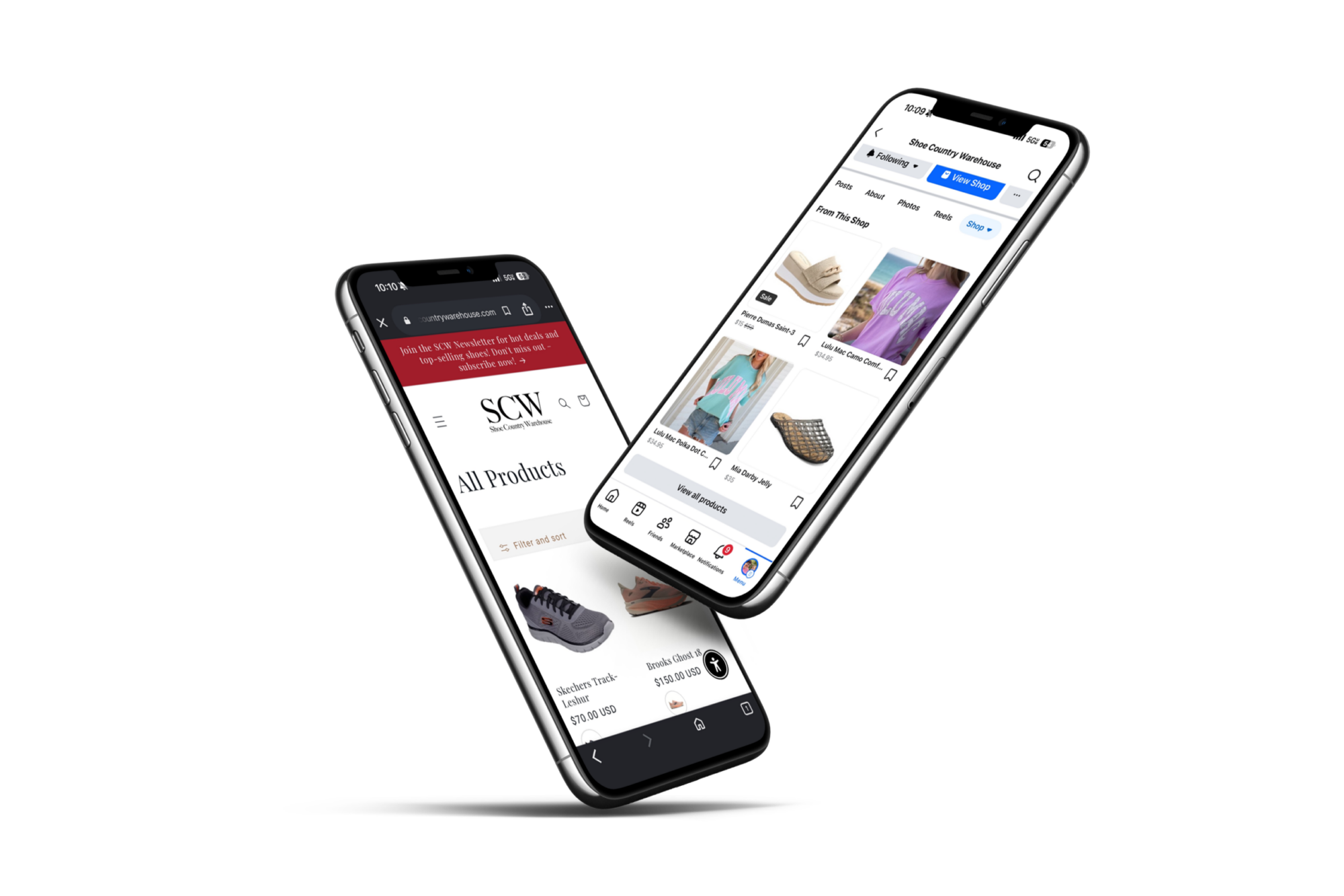 Shoe Country Warehouse Mobile Mockup