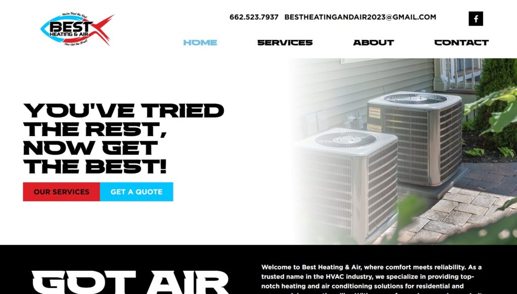 Best Heating & Air hero